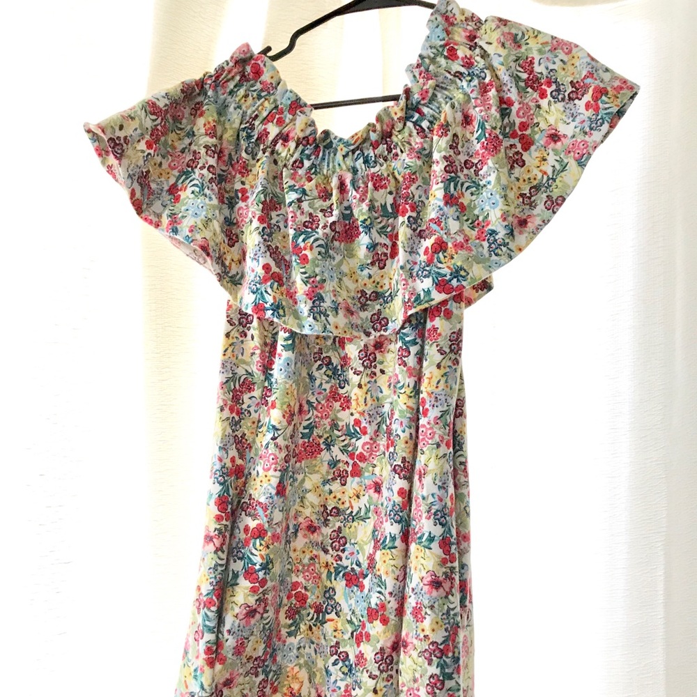 Off the shoulder floral dress